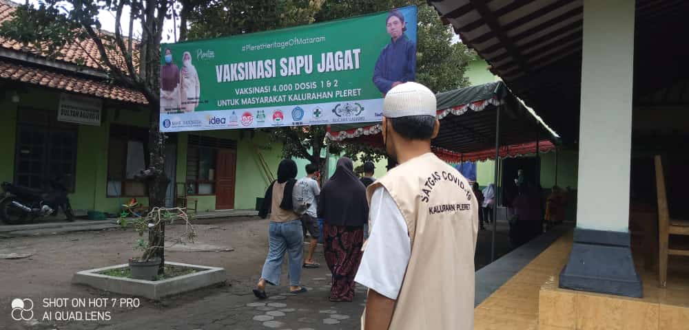 Satgas Covid-19 Kawal Vaksinasi Massal Kalurahan Pleret