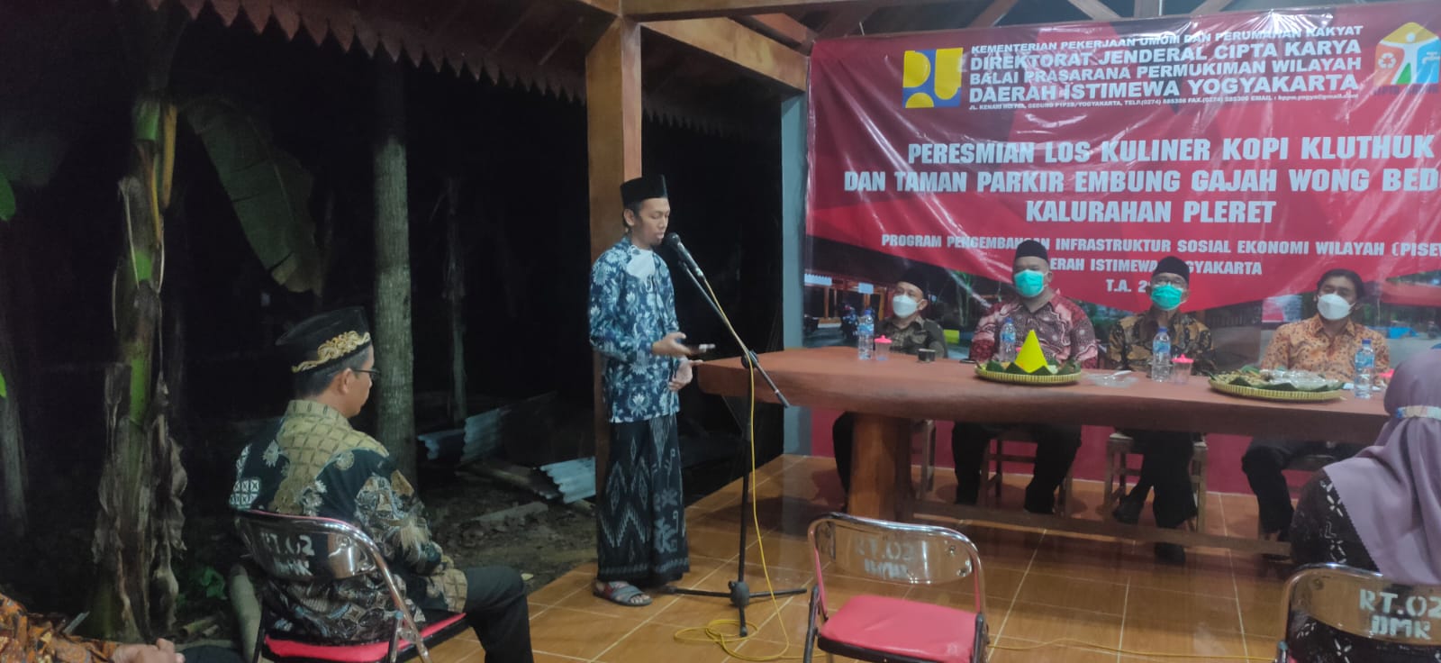 Peresmian Los Kuliner Kopi Kluthuk Taman Parkir Embung Bedukan